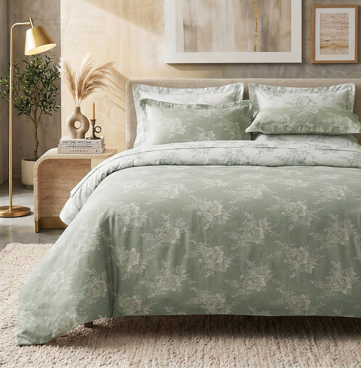 New cotton satin duvet cover set