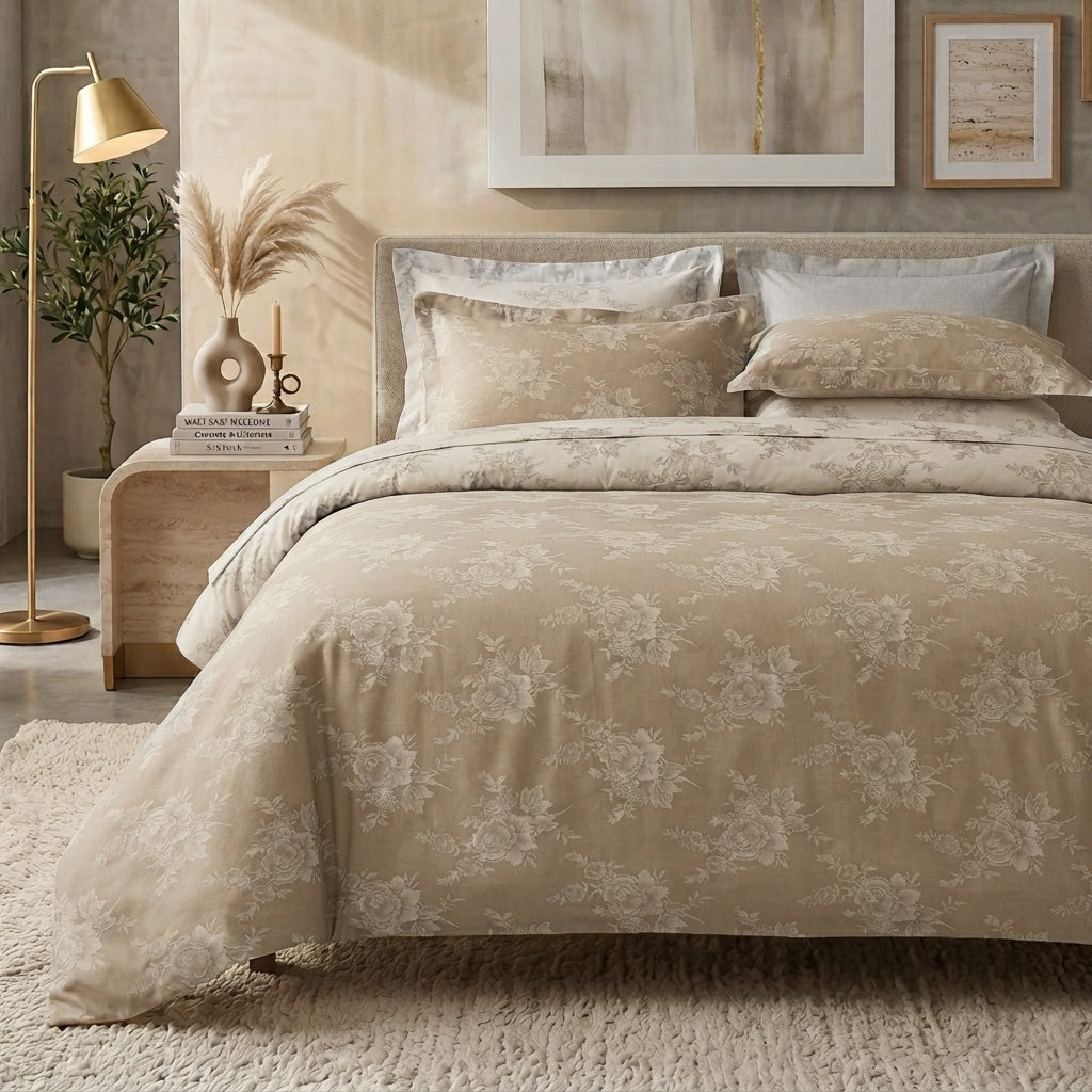 New cotton satin duvet cover set