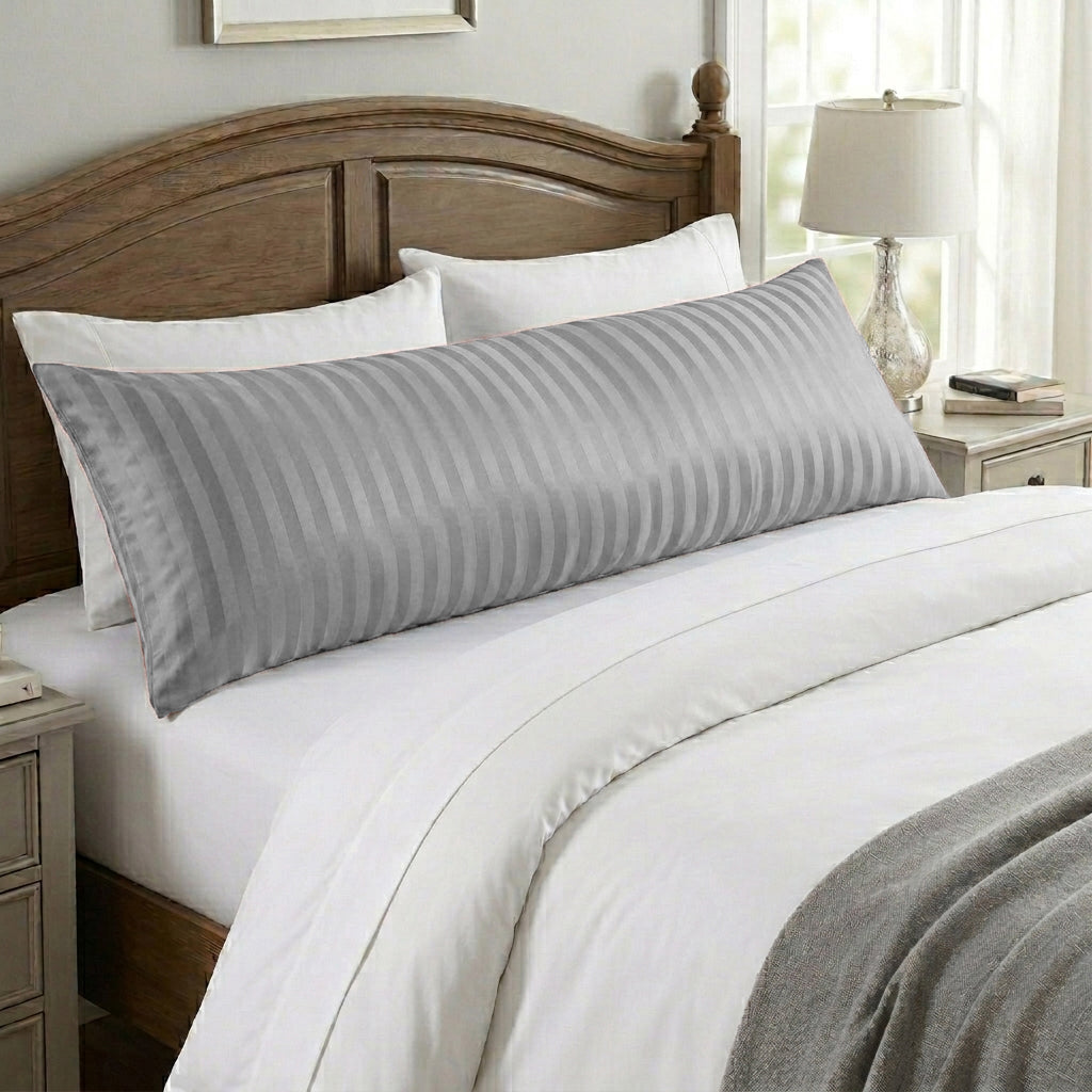 Wide Stripe Long Pillow Case
