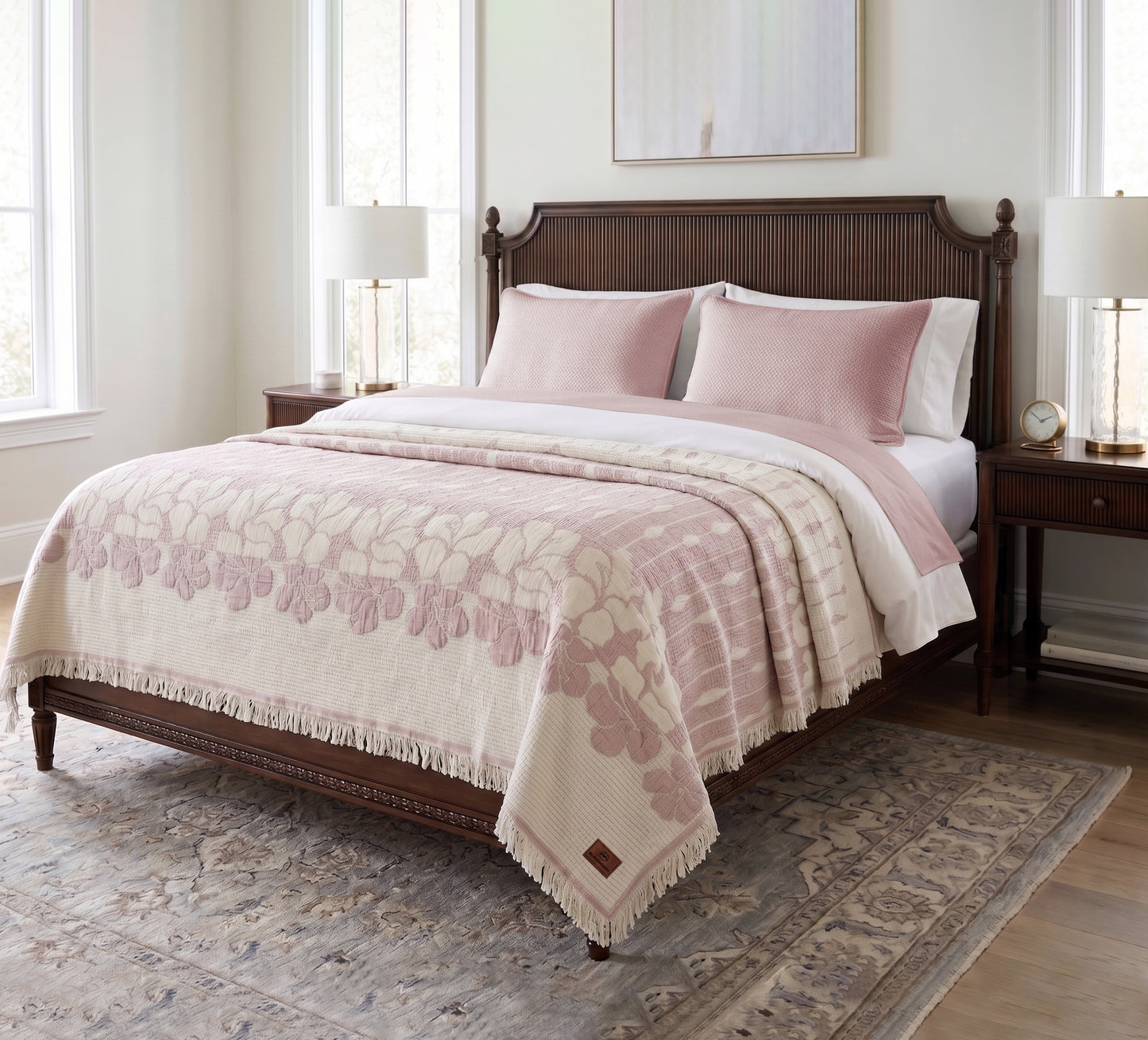 Fluffy jacqurd Coverlet