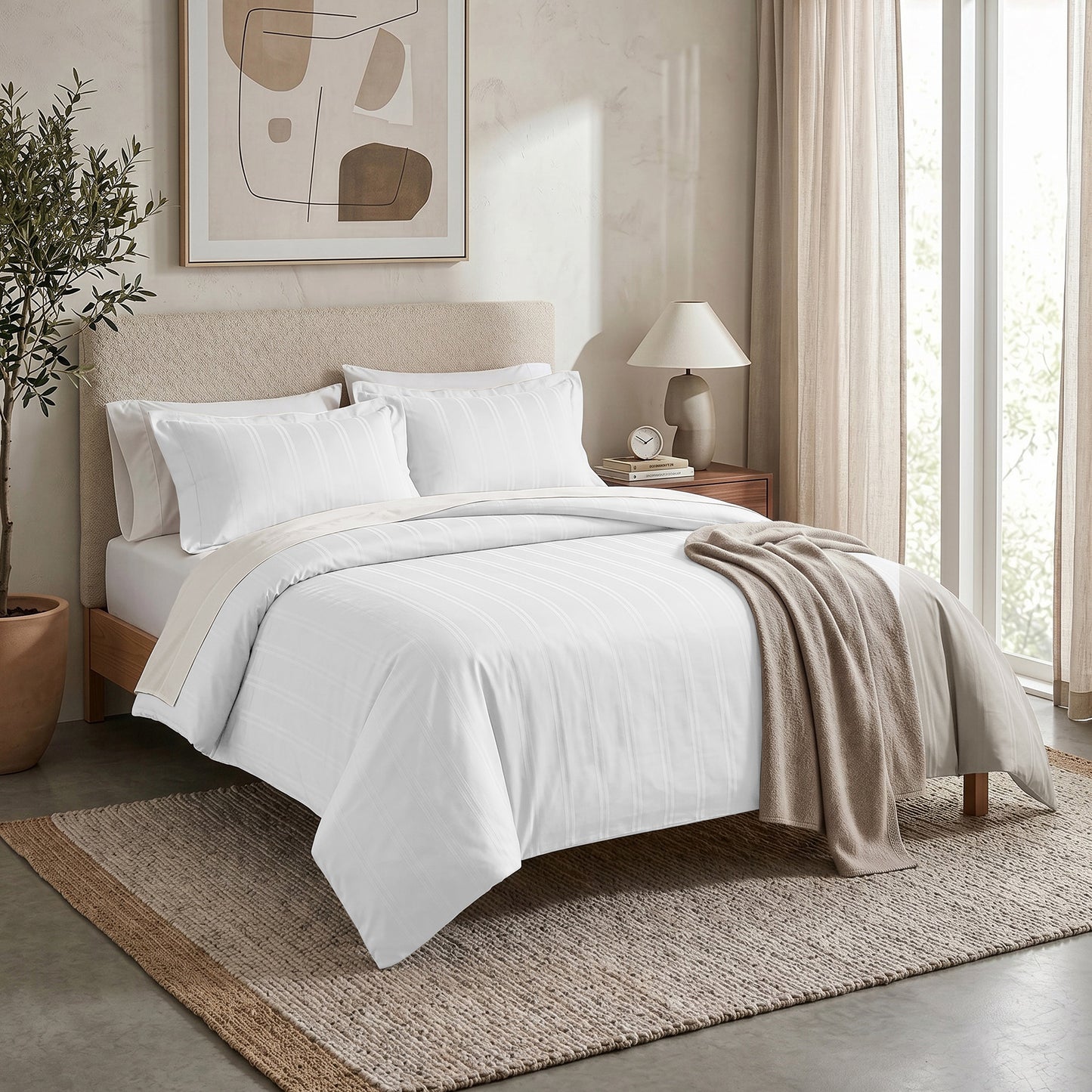 New cotton satin duvet cover