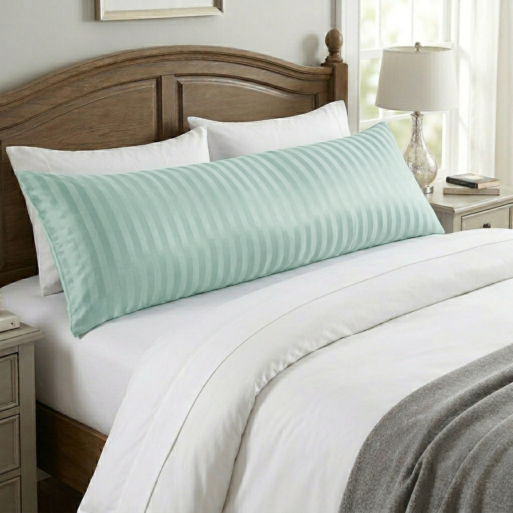 Wide Stripe Long Pillow Case