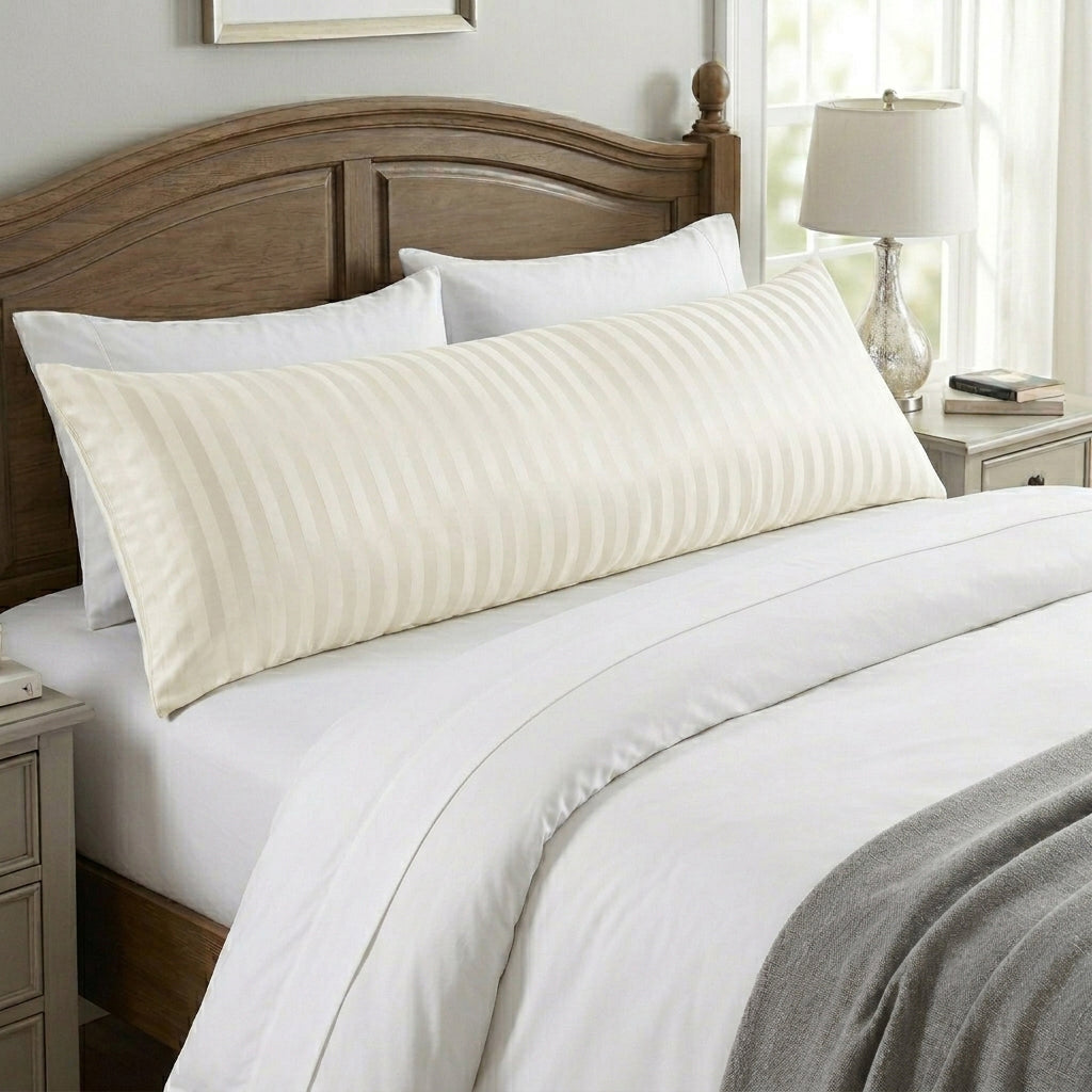 Wide Stripe Long Pillow Case