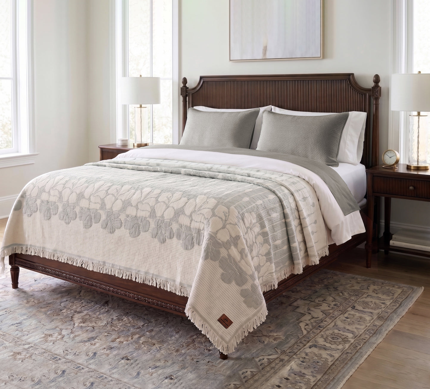 Fluffy jacqurd Coverlet