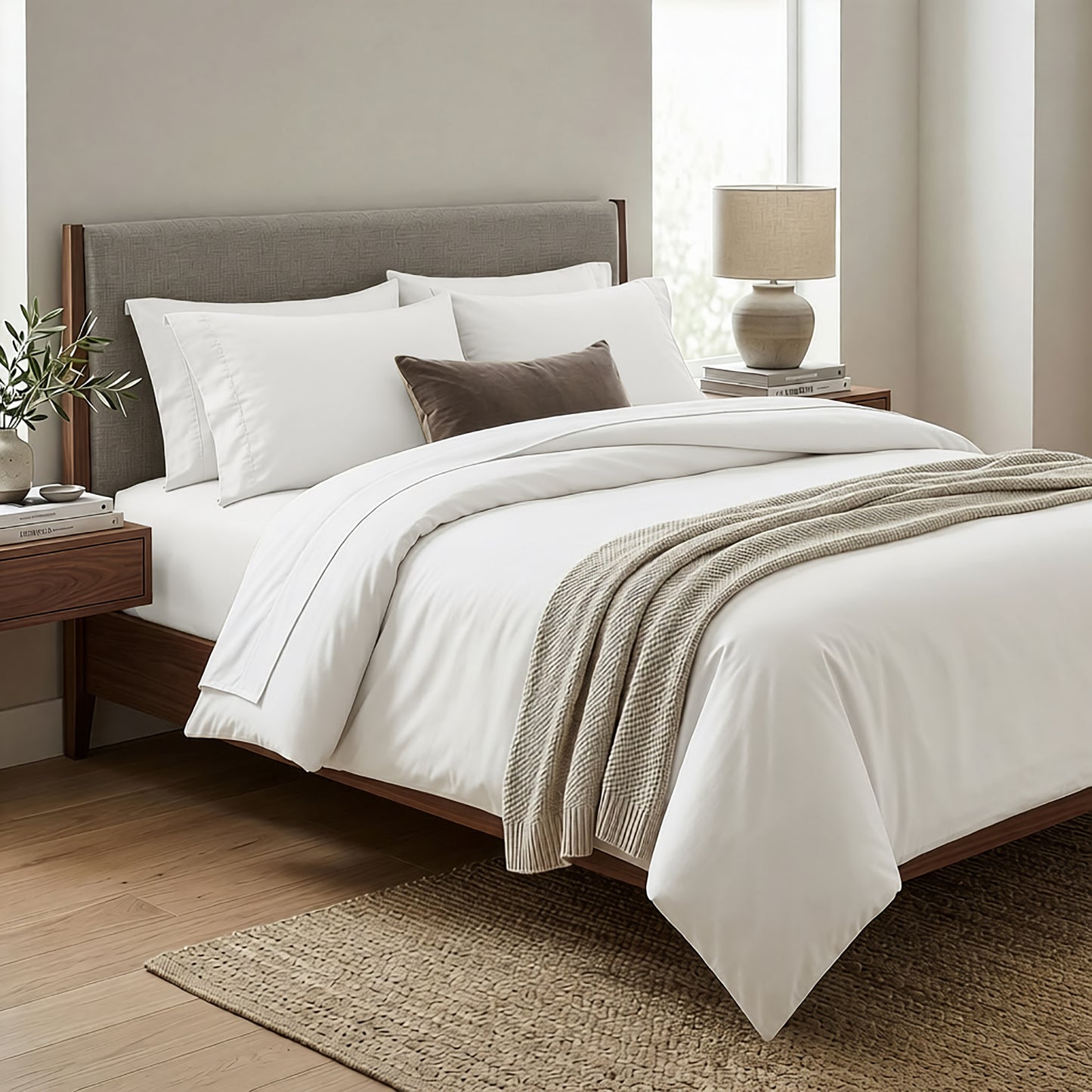 New cotton satin duvet cover