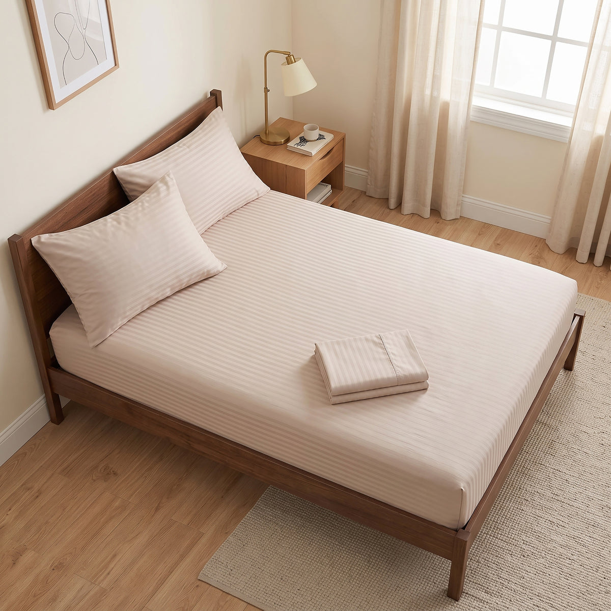 Royal stripe Bed Sheet