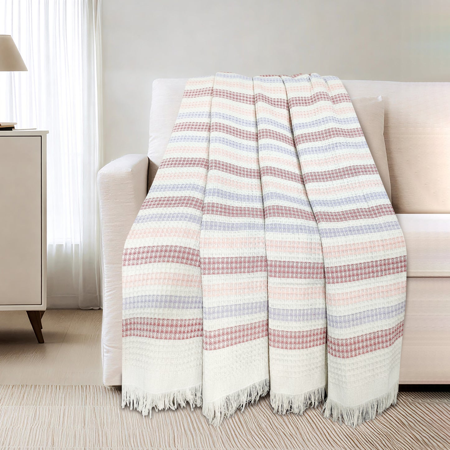 waffle Jacquard Light Coverlet