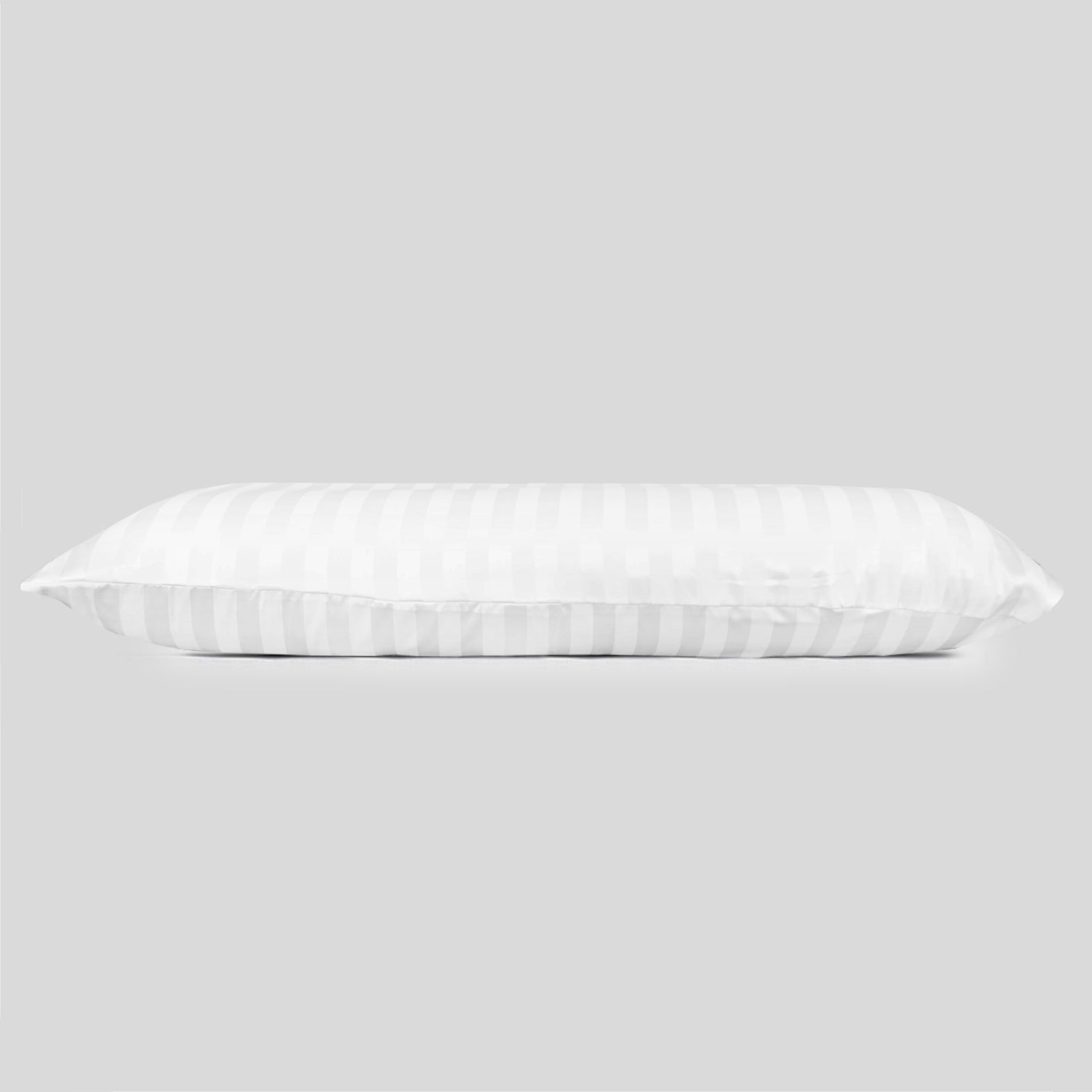 Wide Stripe Long Pillow Case 120 White - Main Image