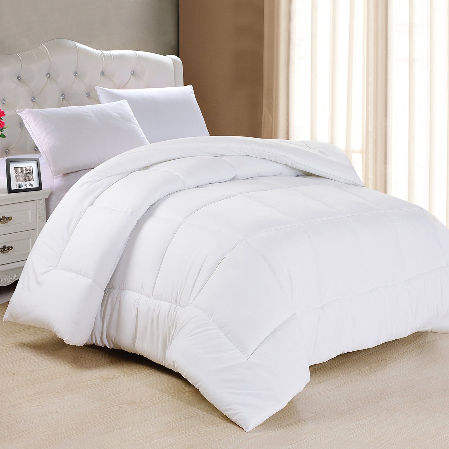 Plain 100% Cotton Duvet Cover Set