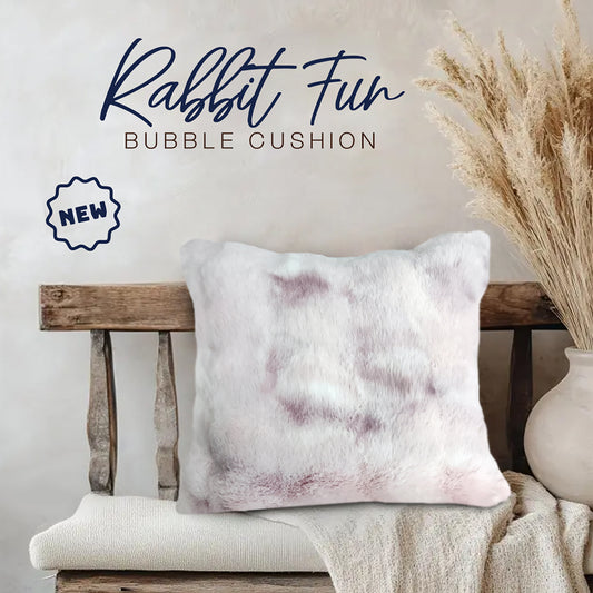 Rabbit Fur Bubble Cushion