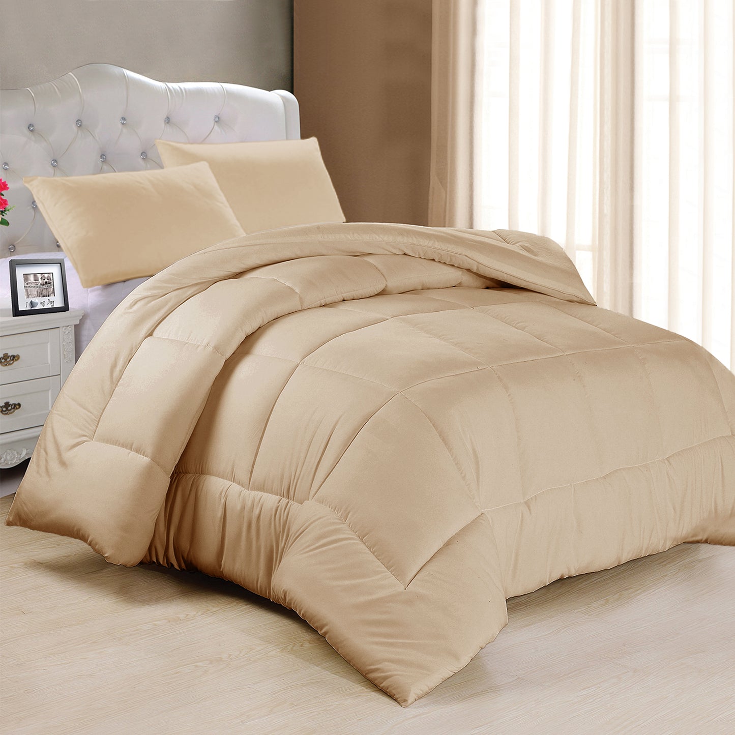 Plain 100% Cotton Duvet Cover Set