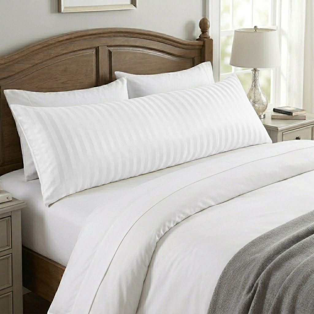 Wide Stripe Long Pillow Case
